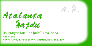 atalanta hajdu business card